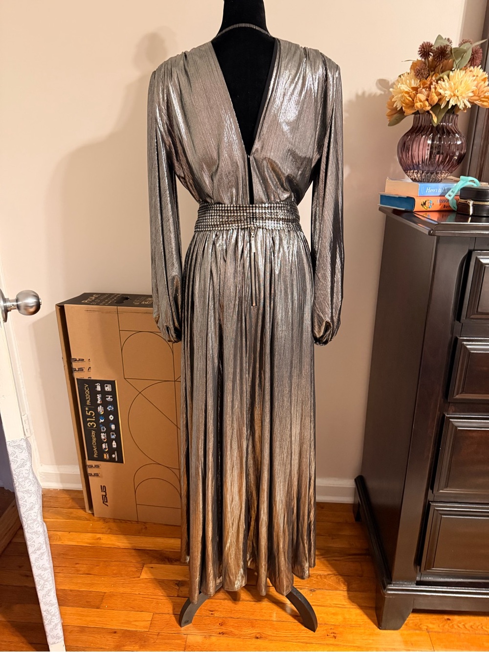 Bronx & Banco Metallic Evening Gown - Picture 3 of 12